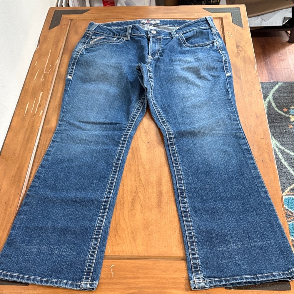Ariat Fire Resistant Mid Rise Bootcut Denim Jeans Size 34R